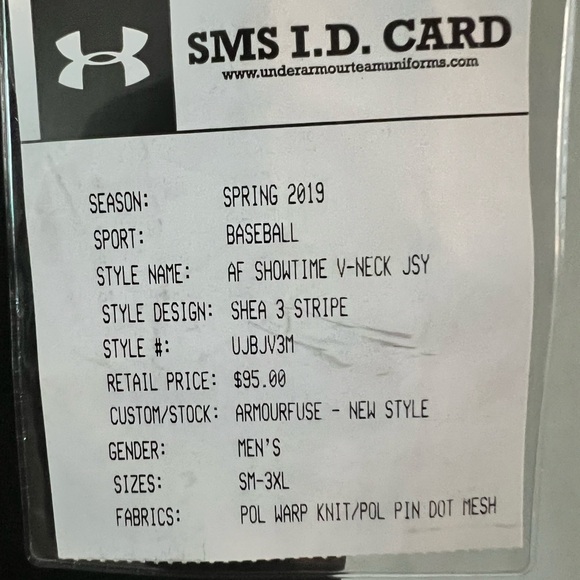 NWT!Under Armour Maryland Terrapins Baseball Jersey (L) Large - Picture 5 of 7